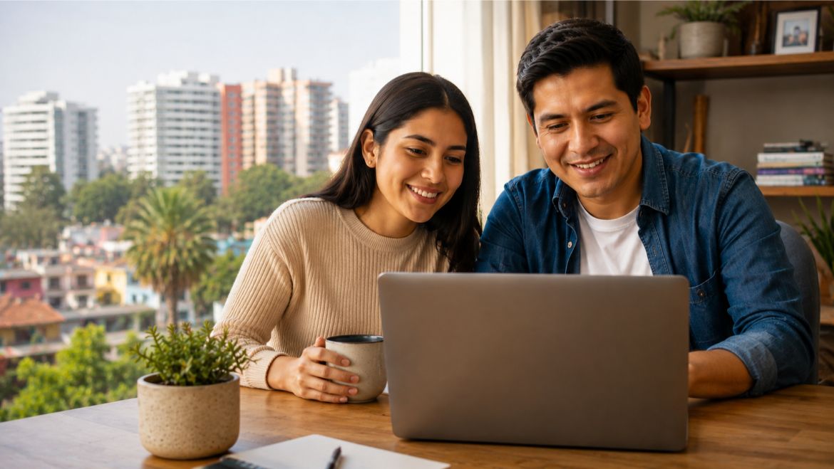 Persona en Panamá revisando videos cortos desde su celular